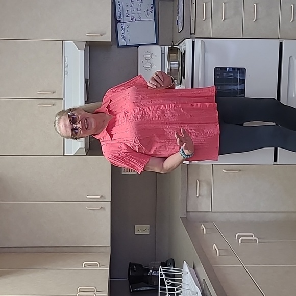 WAS $50.  CHELSEA STUDIO Short Sleeve Bright Button Down Shirt - Picture 4 of 13